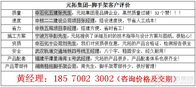 腳手架種類大全，2016版本
